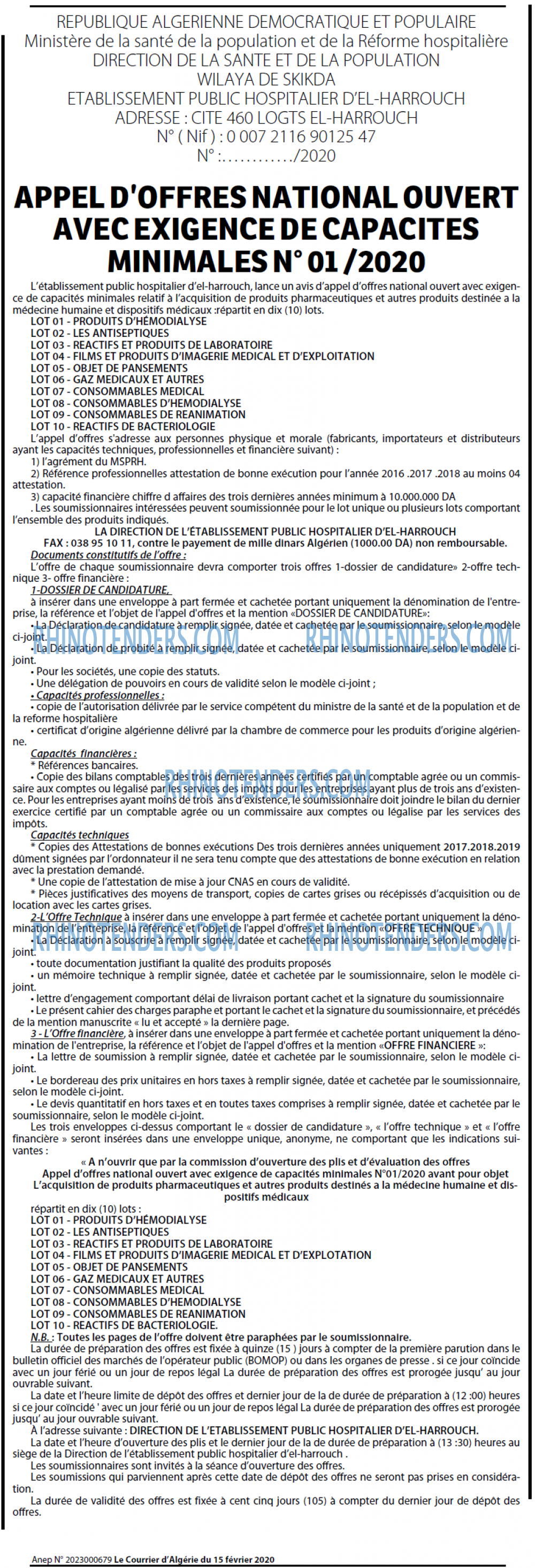 Le Courrier d'Algerie