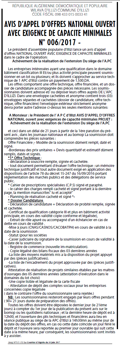 Le Courrier d'Algerie