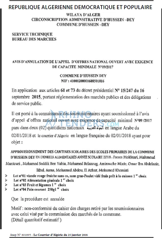 Le Courrier d'Algerie