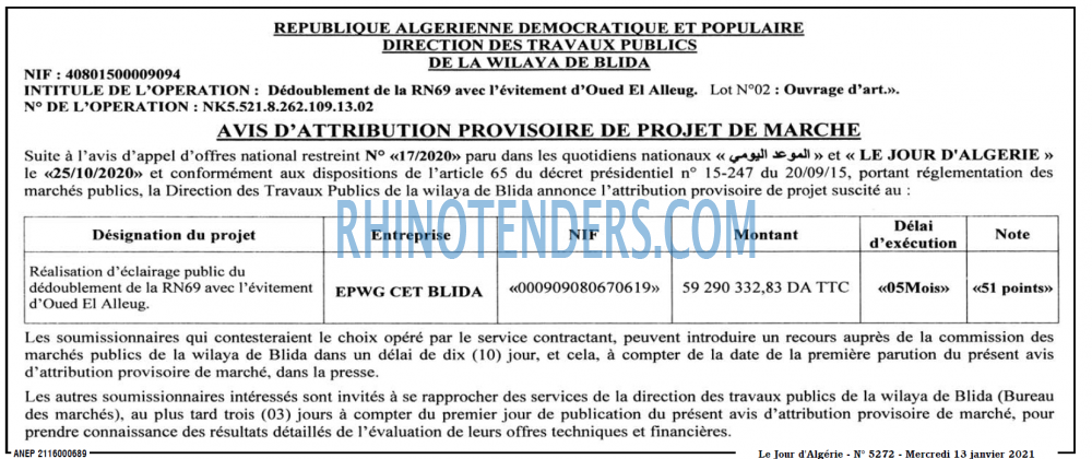 Le Jour d'Algérie