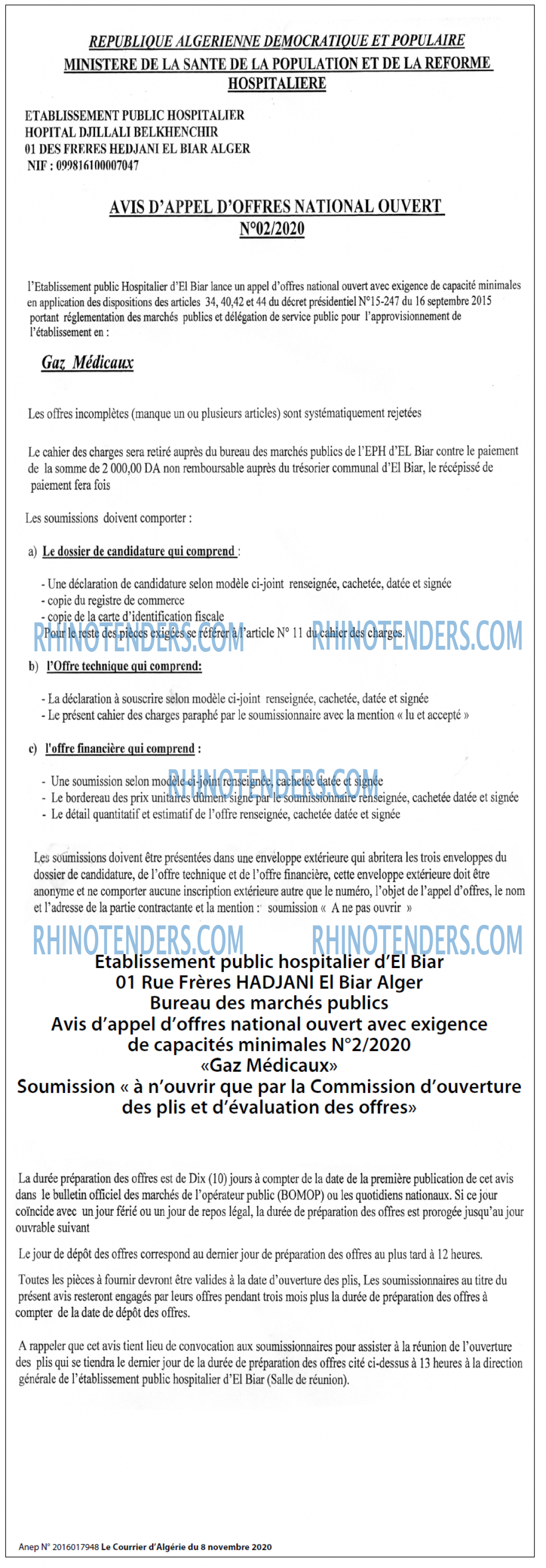 Le Courrier d'Algerie