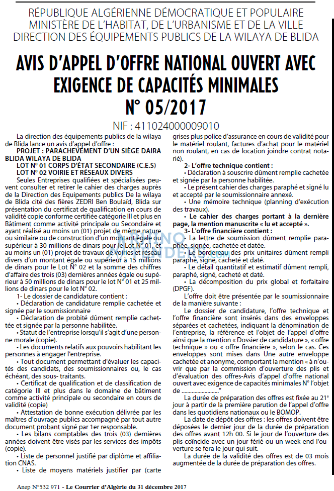 Le Courrier d'Algerie