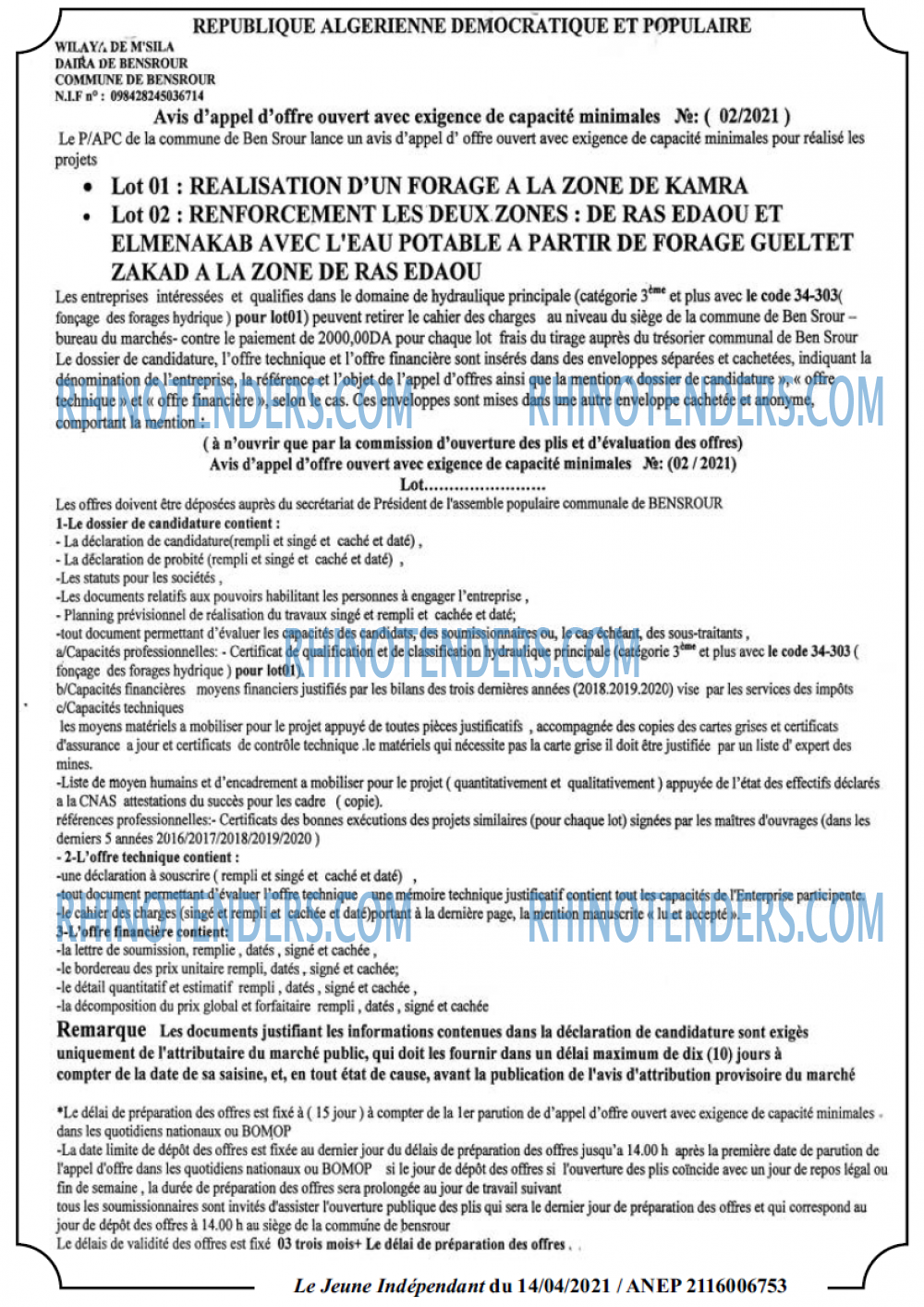 Jeune Independant