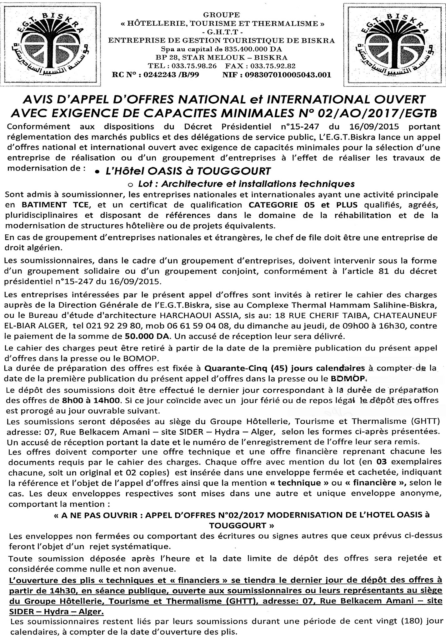 LE SOIR D'ALGERIE