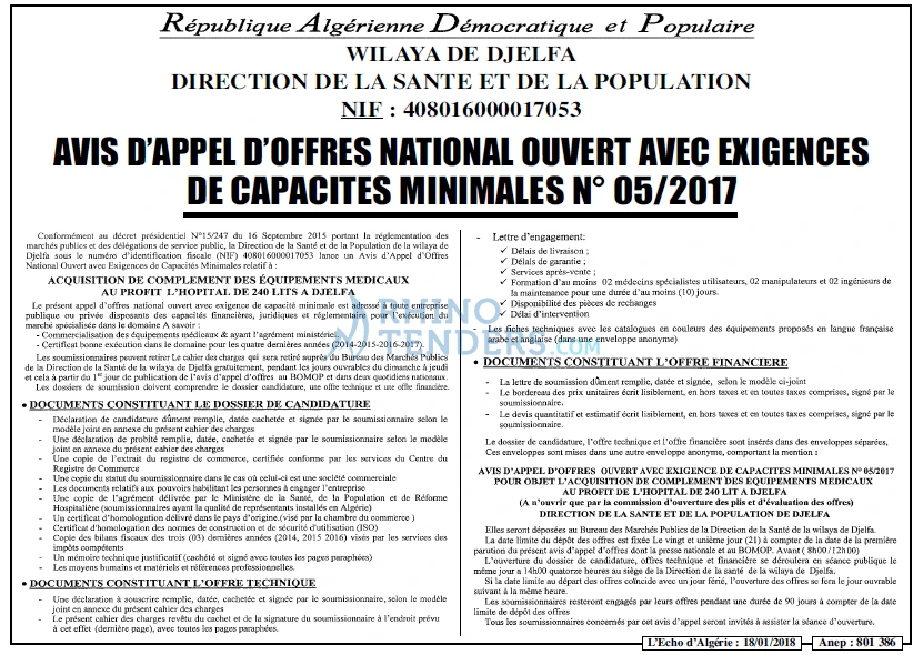 L'ECHO D'ALGERIE
