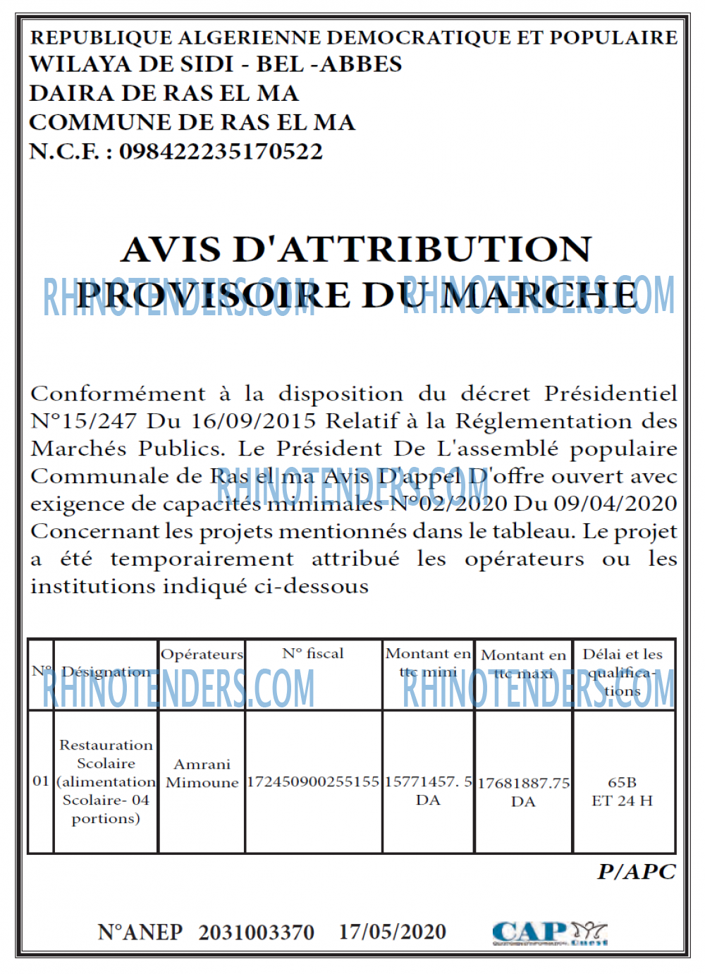 CAP OUEST