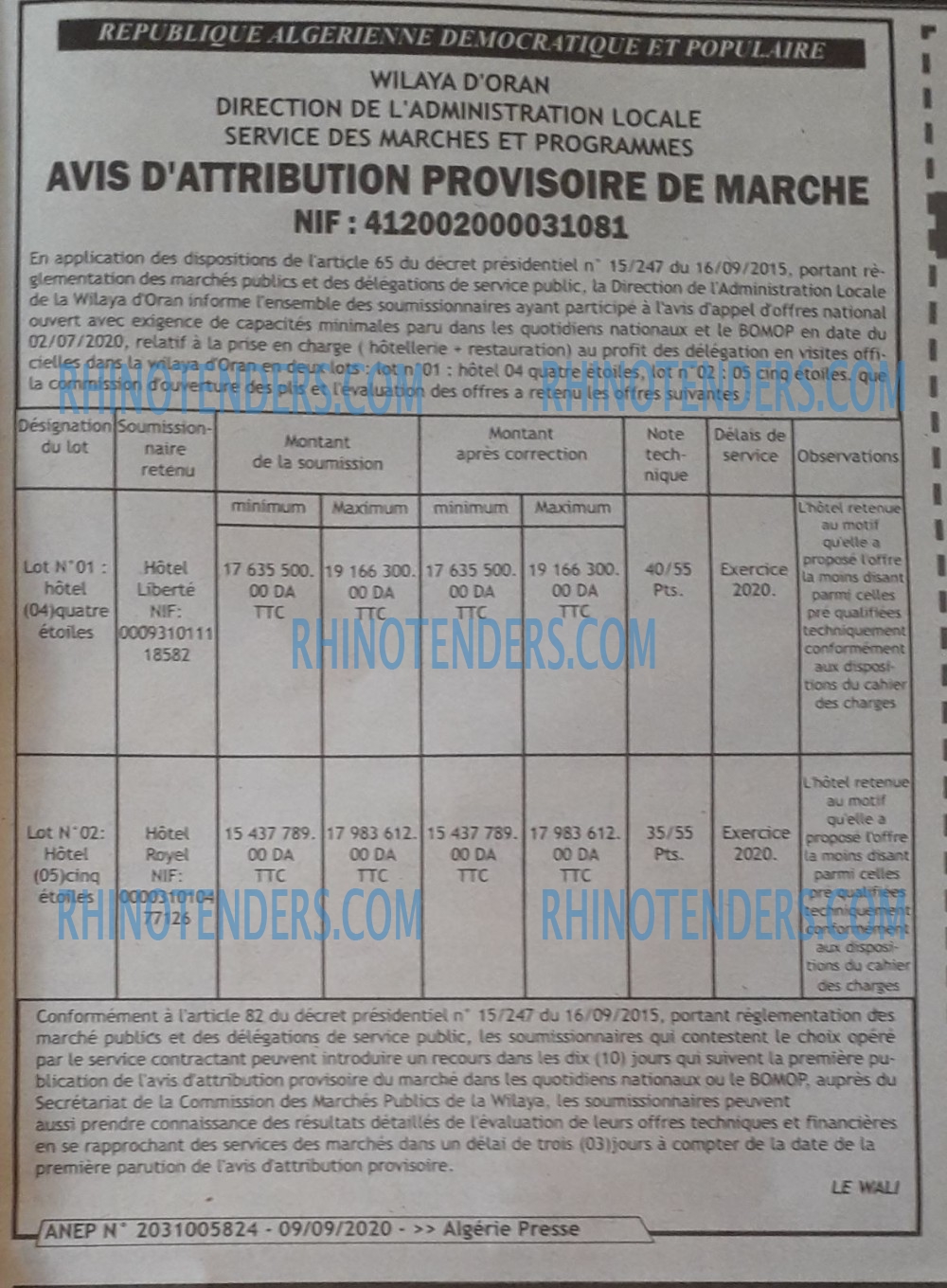 ALGERIE PRESSE