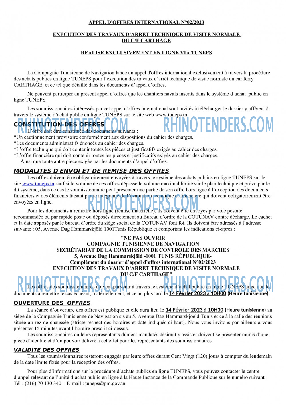 Rhinotenders