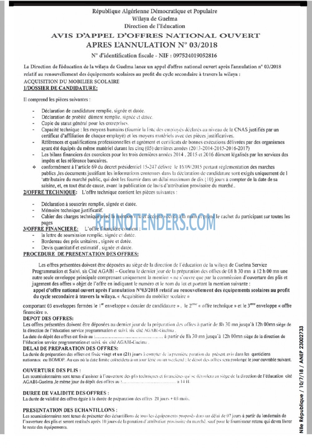 NOUVELLE REPUBLIQUE