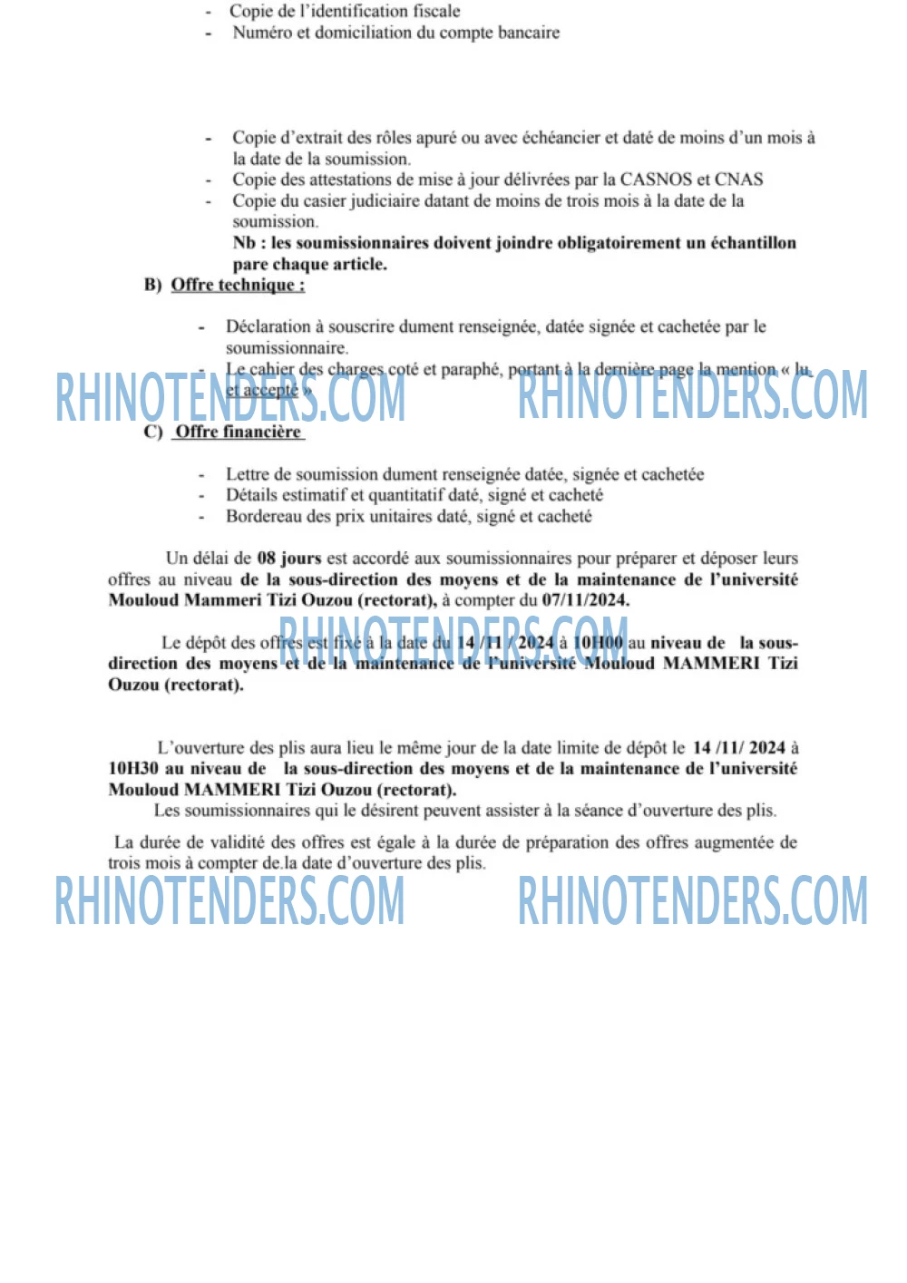 Rhinotenders