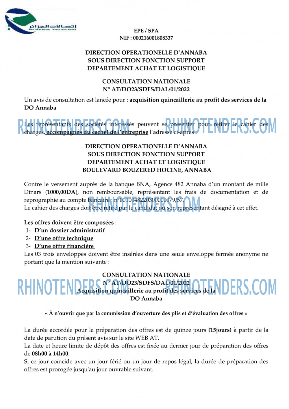 Rhinotenders