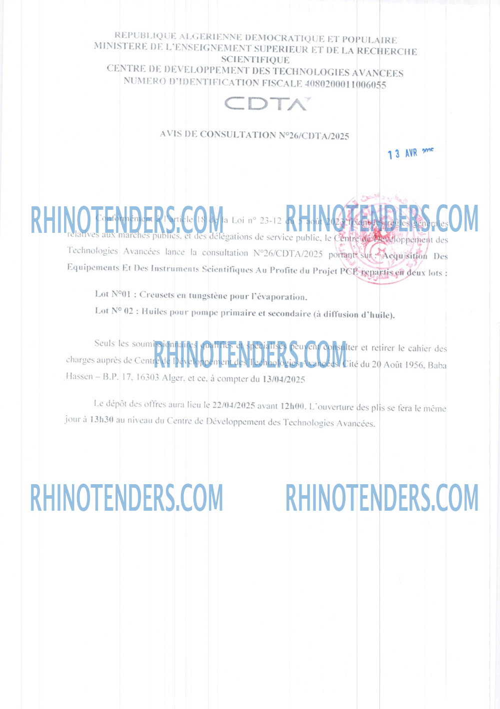 Rhinotenders
