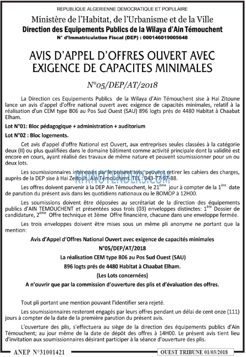 ouest TRIBUNE