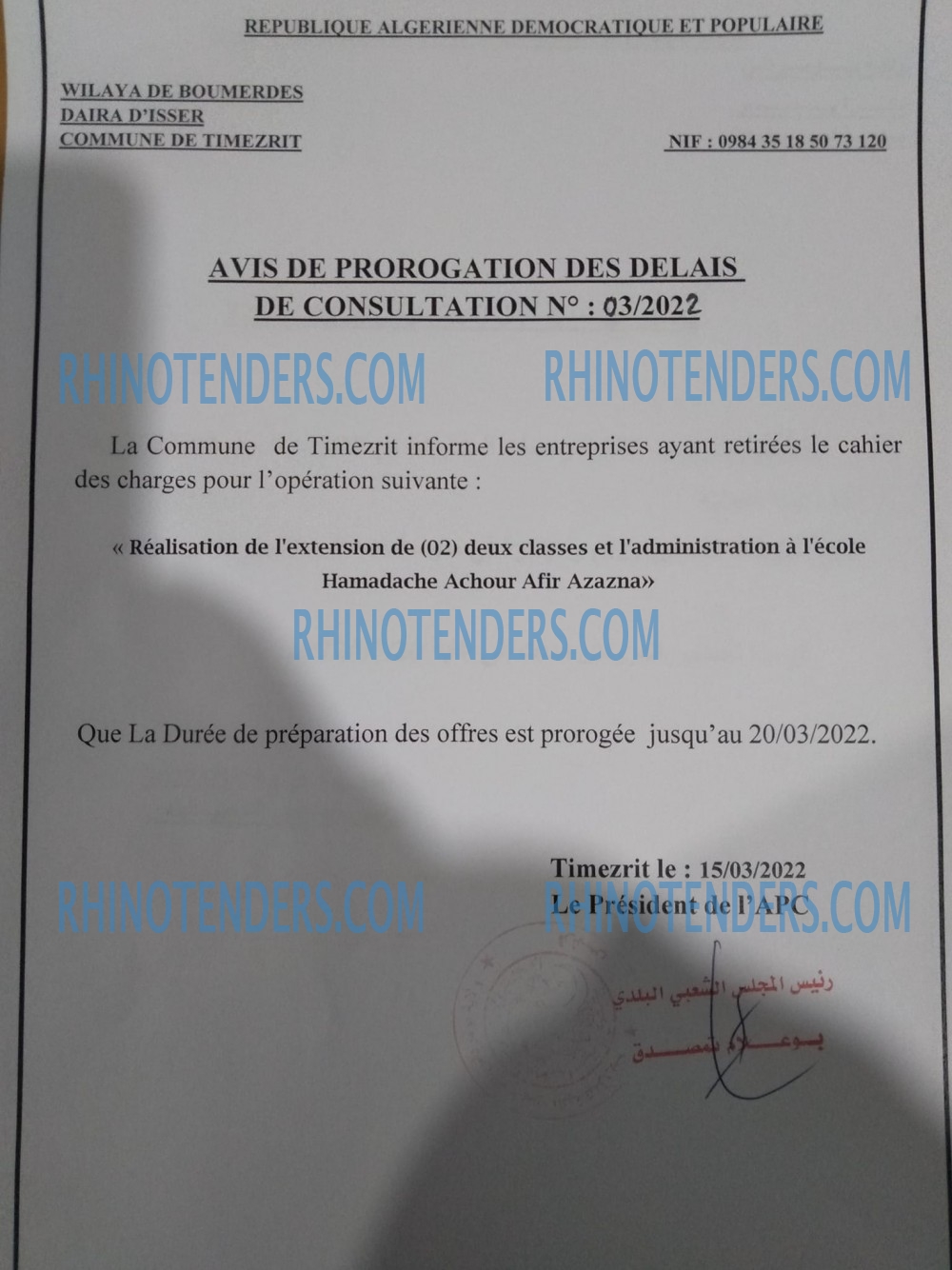 Rhinotenders