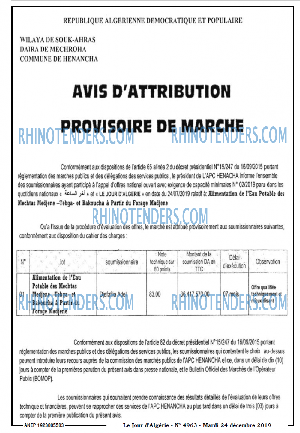 Le Jour d'Algérie