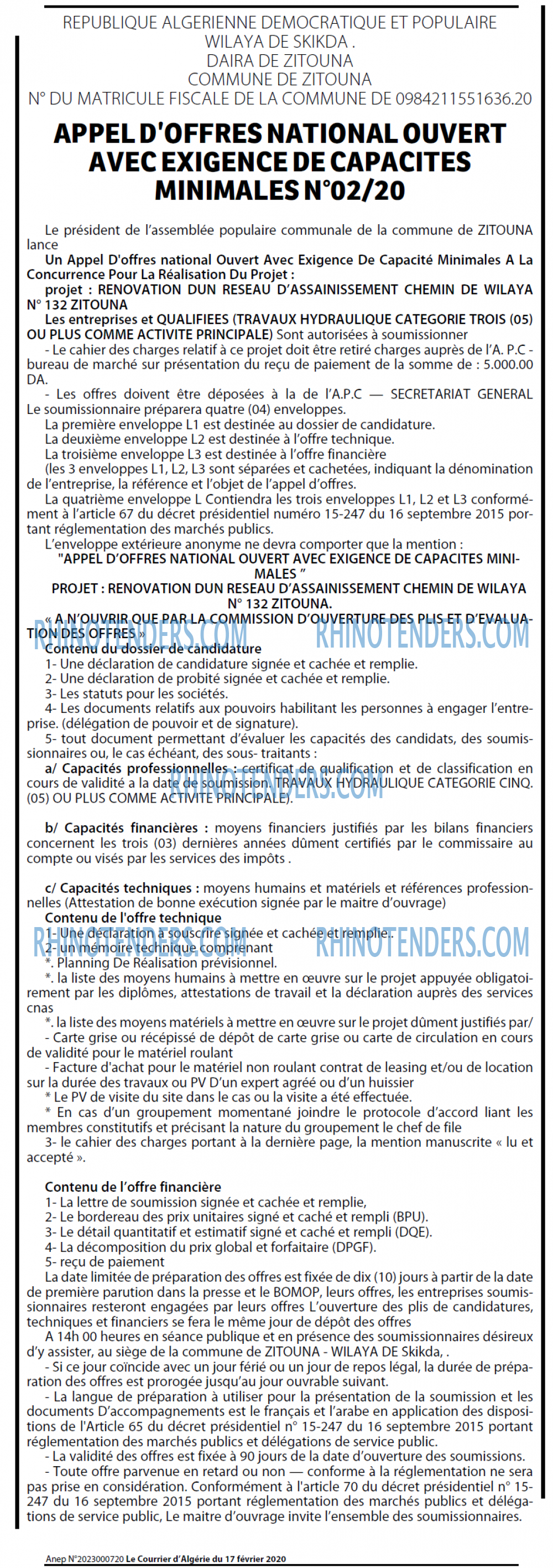 Le Courrier d'Algerie