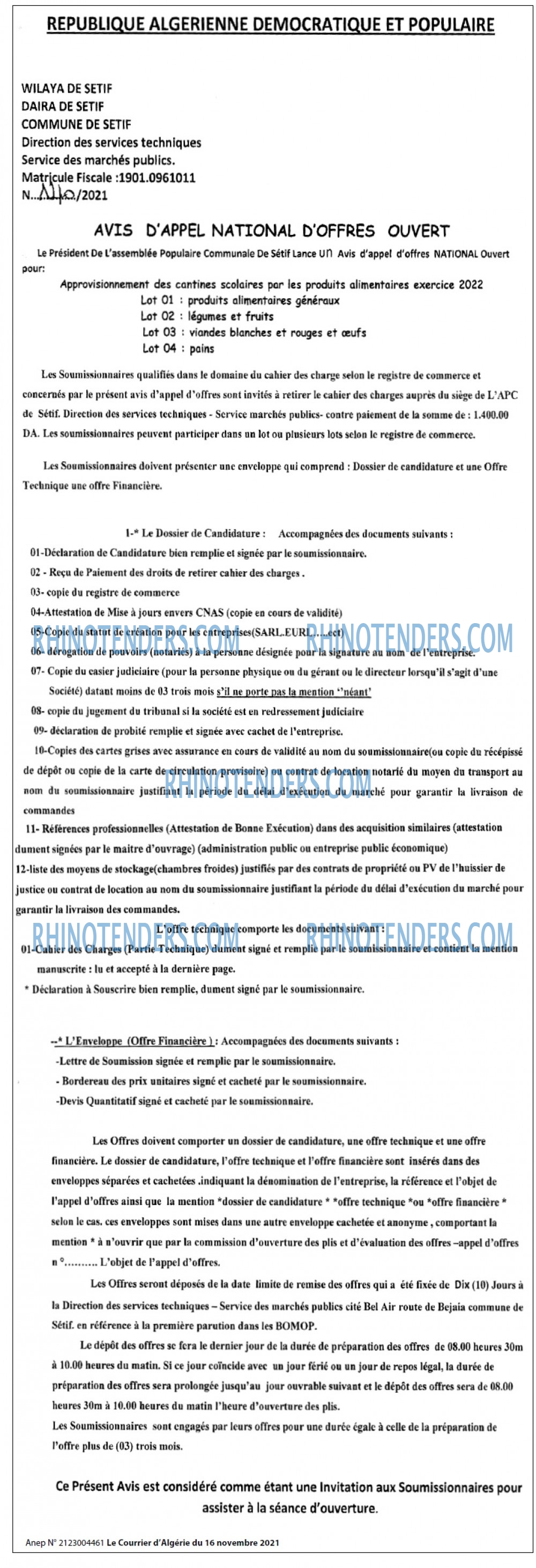 Le Courrier d'Algerie