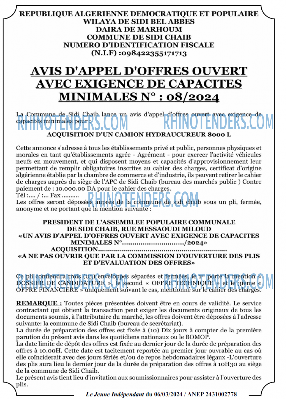 Le jeune indépendant