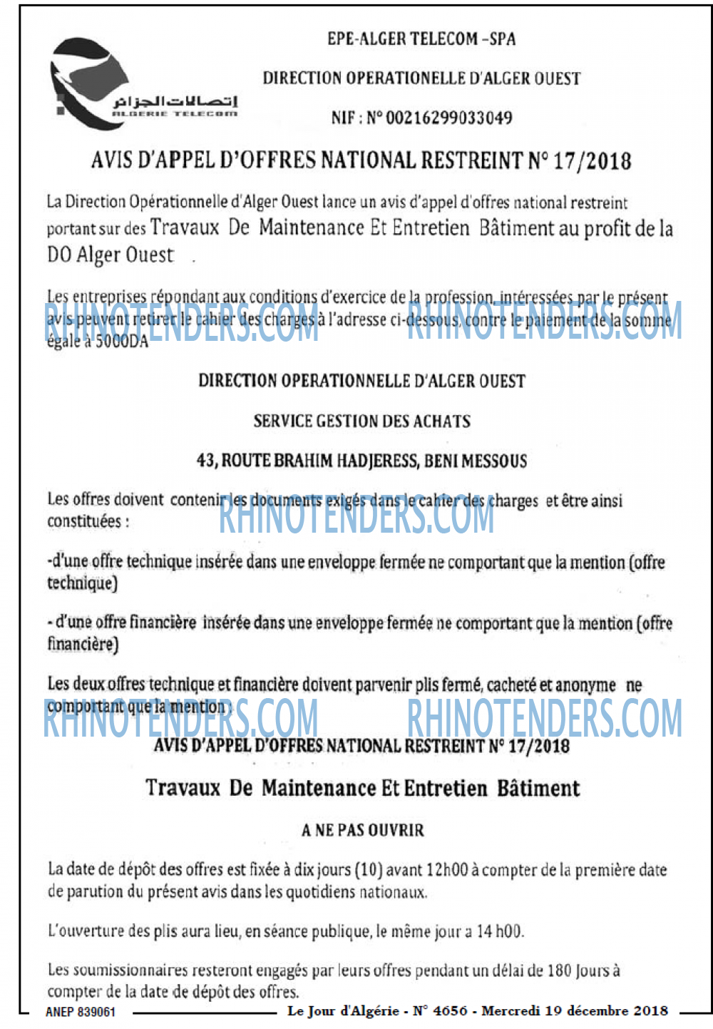 Le Jour d'Algérie