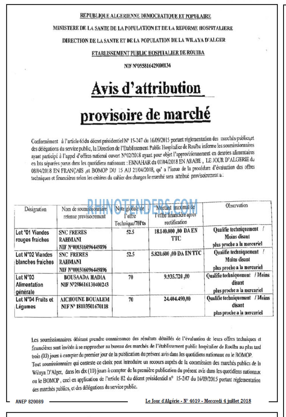 Le Jour d'Algérie