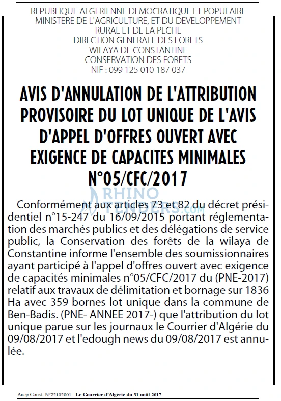 Le Courrier d'Algerie