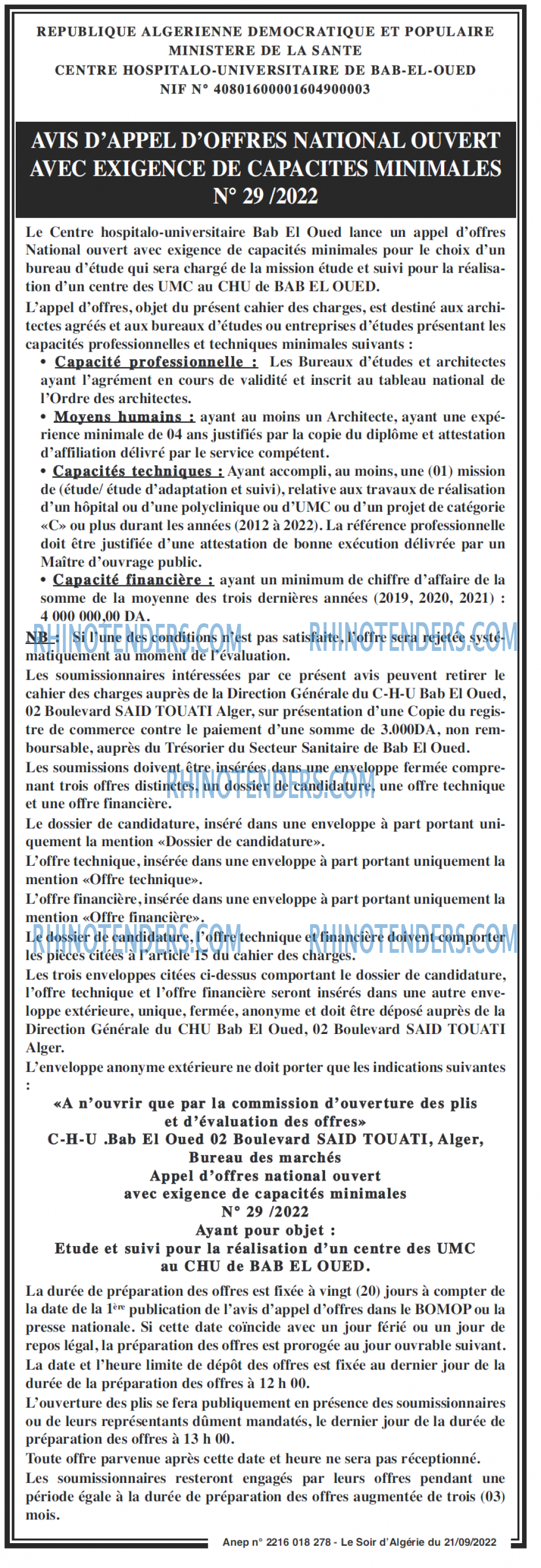 LE SOIR D'ALGERIE