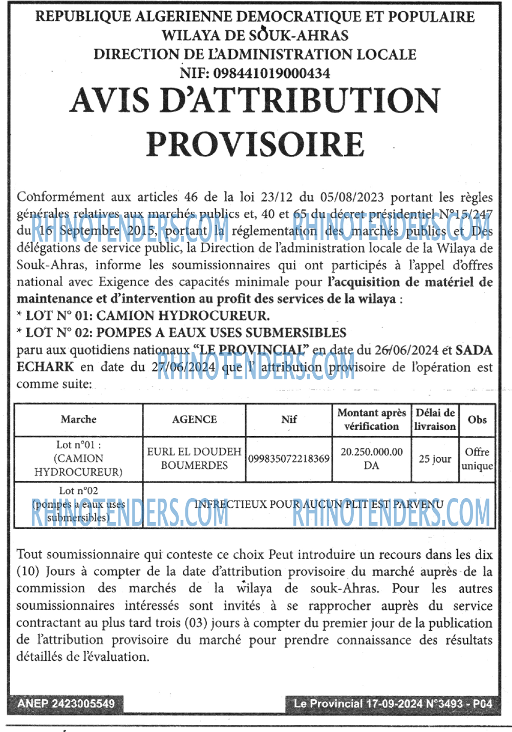 LE PROVINCIAL