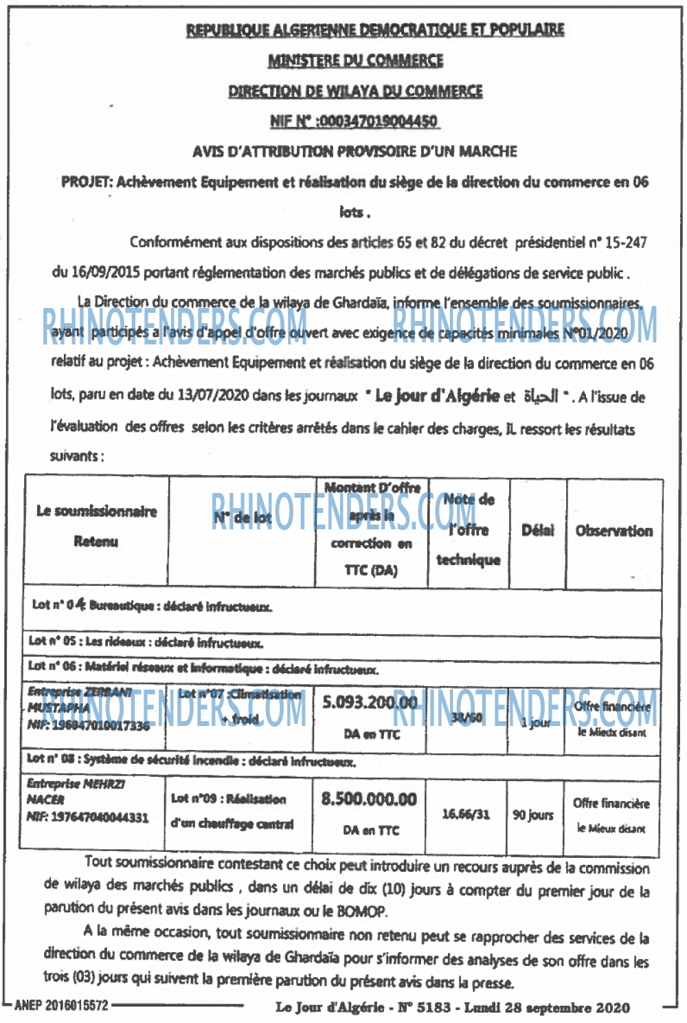 Le Jour d'Algérie