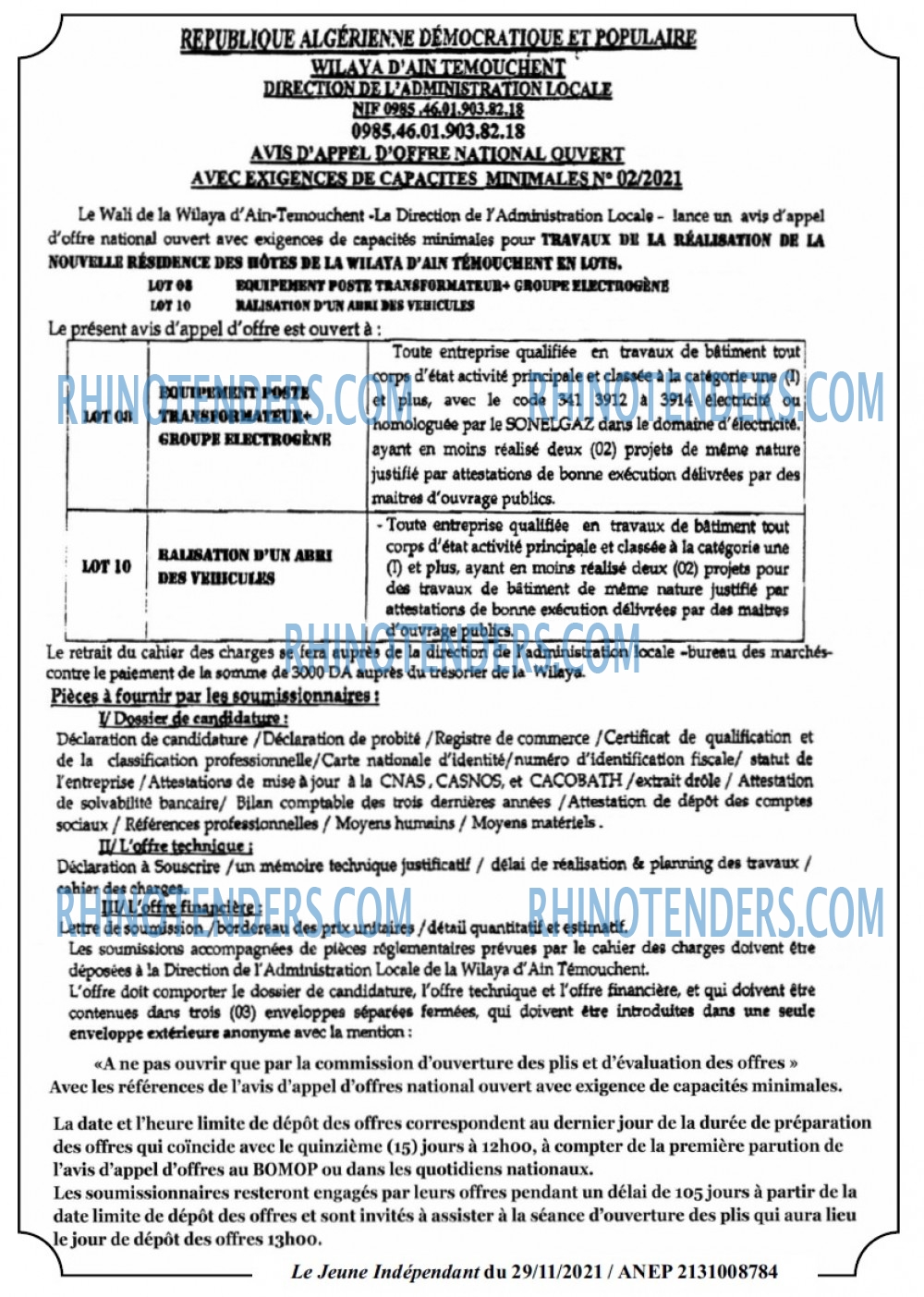 Jeune Independant