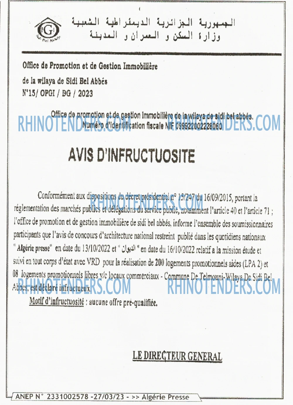 ALGERIE PRESSE