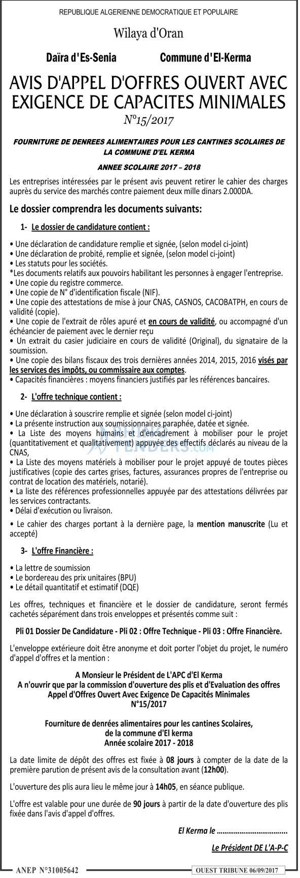 ouest TRIBUNE