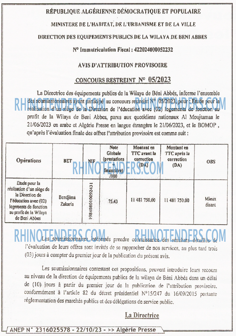 ALGERIE PRESSE