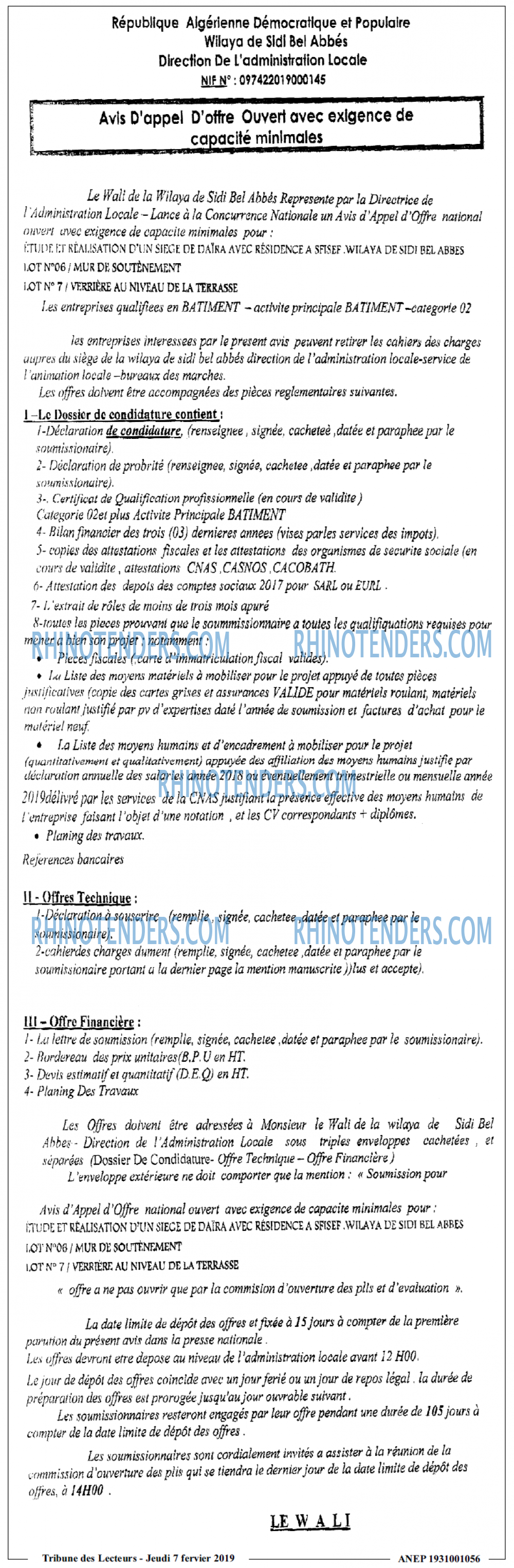 TRIBUNE DES LECTEURS