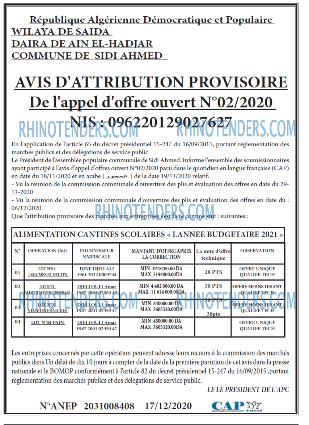 CAP OUEST