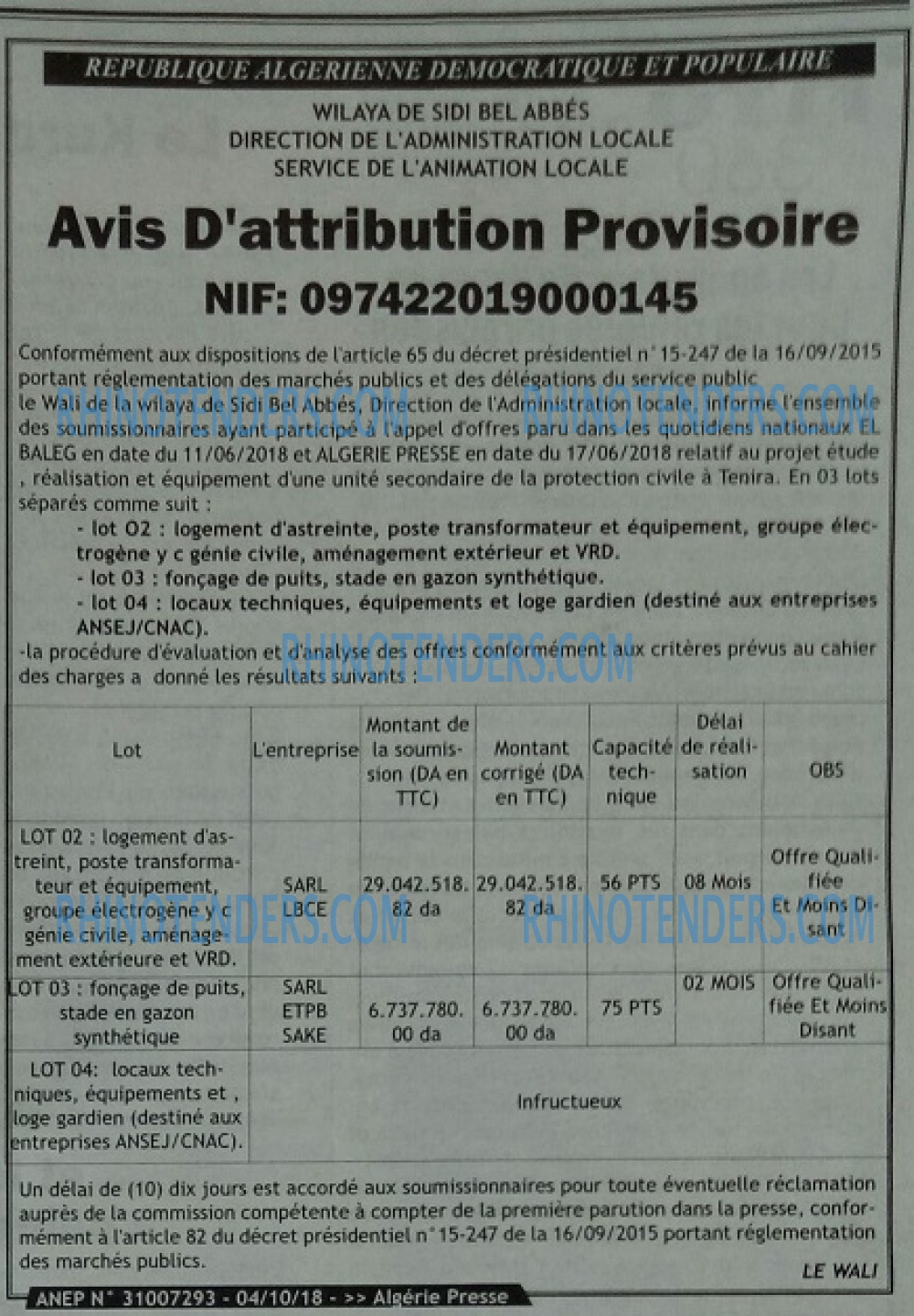 ALGERIE PRESSE