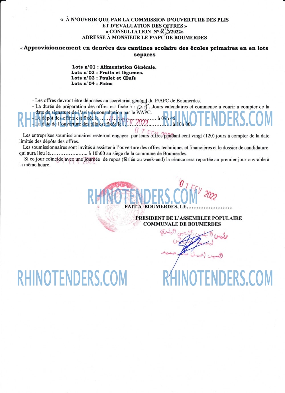 Rhinotenders