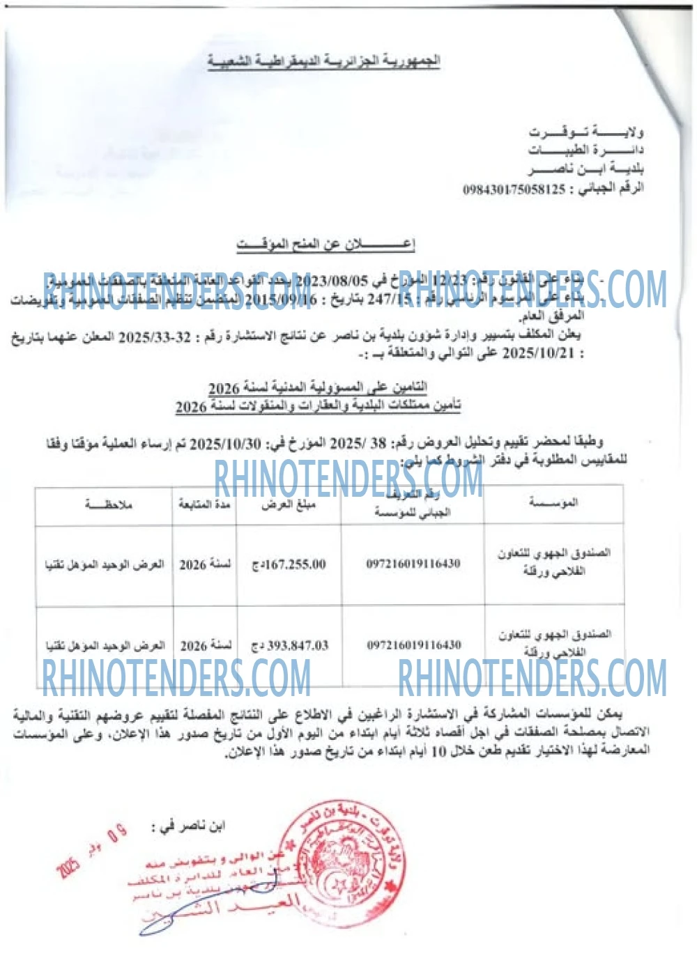 Rhinotenders