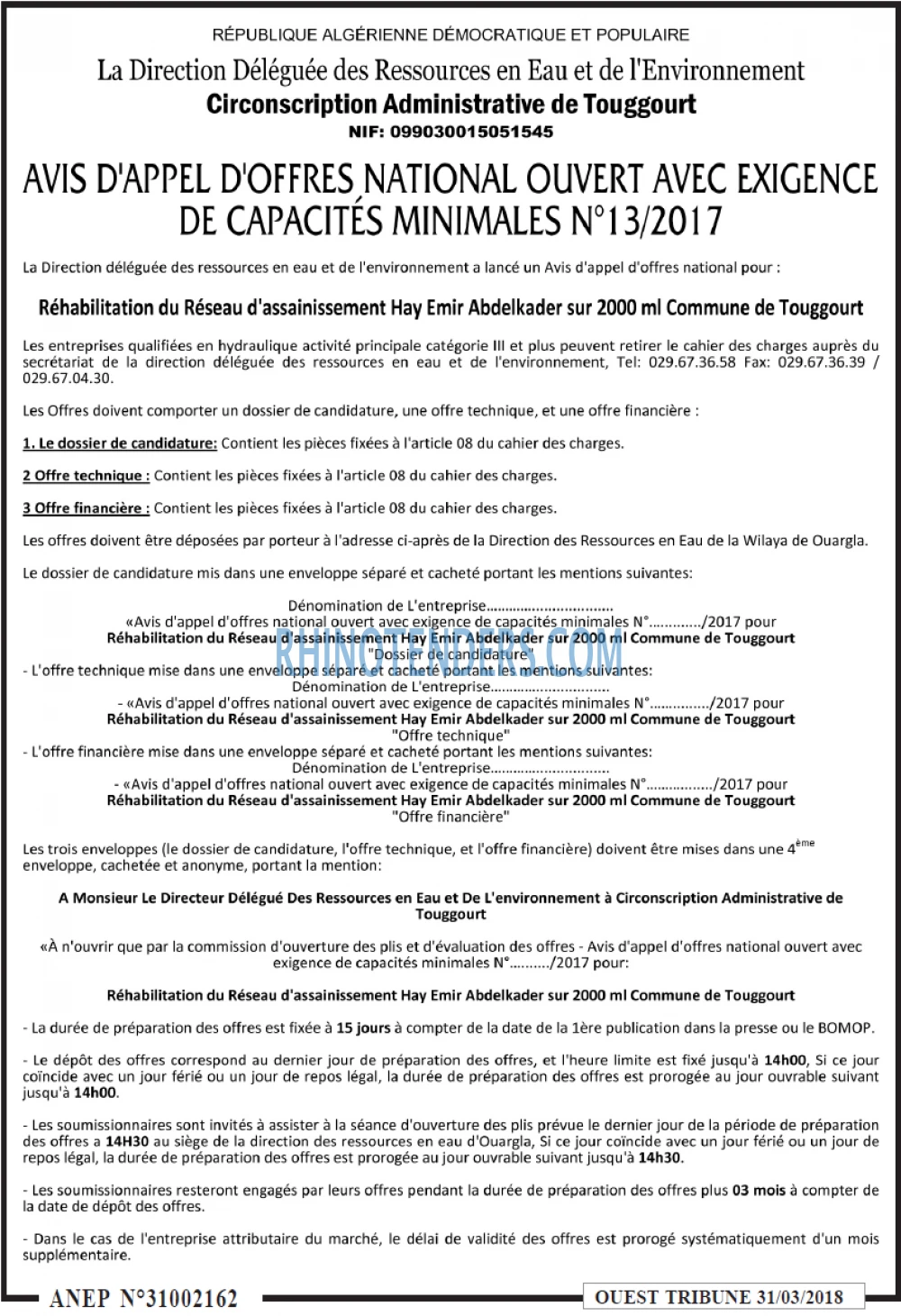 ouest TRIBUNE