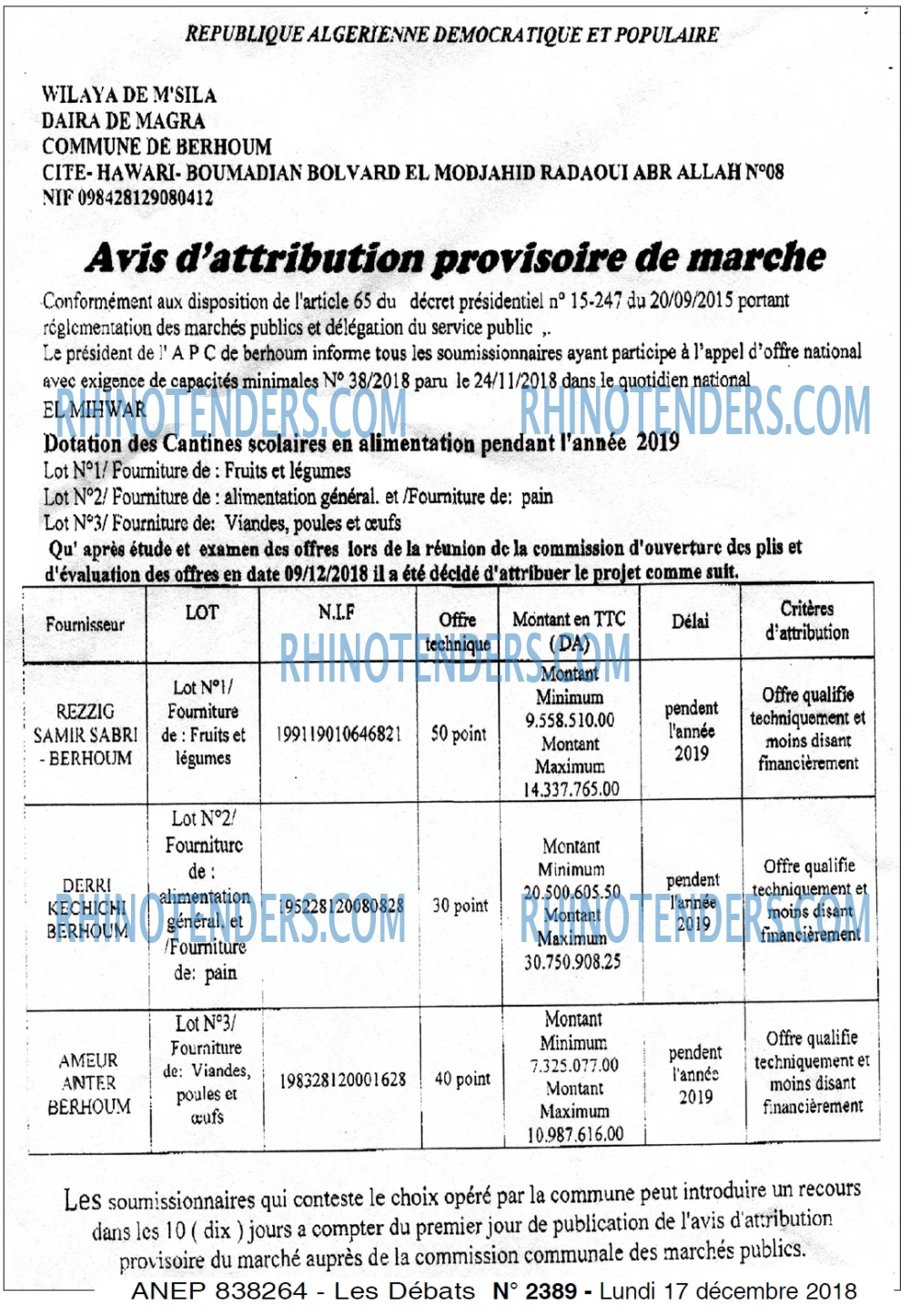 Les Debats