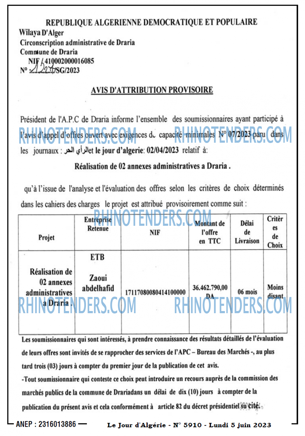 Le Jour d'Algérie
