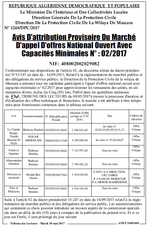 TRIBUNE DES LECTEURS