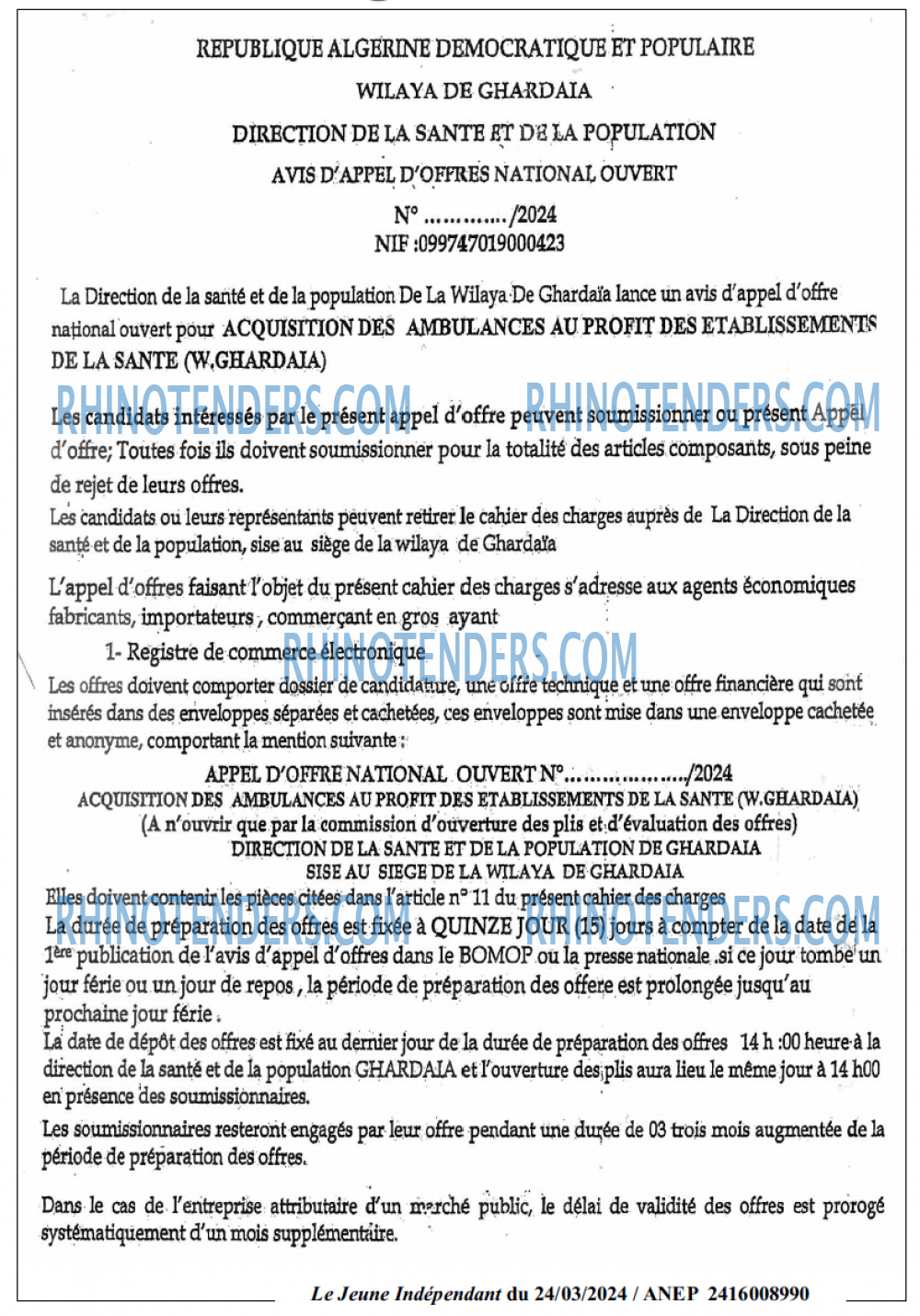 Le jeune indépendant