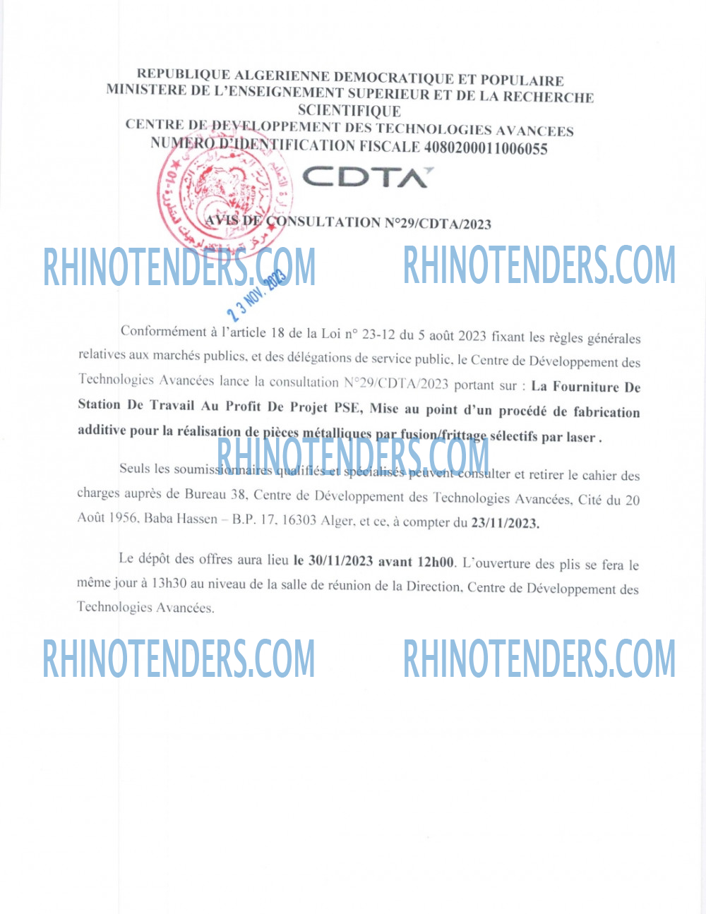 Rhinotenders