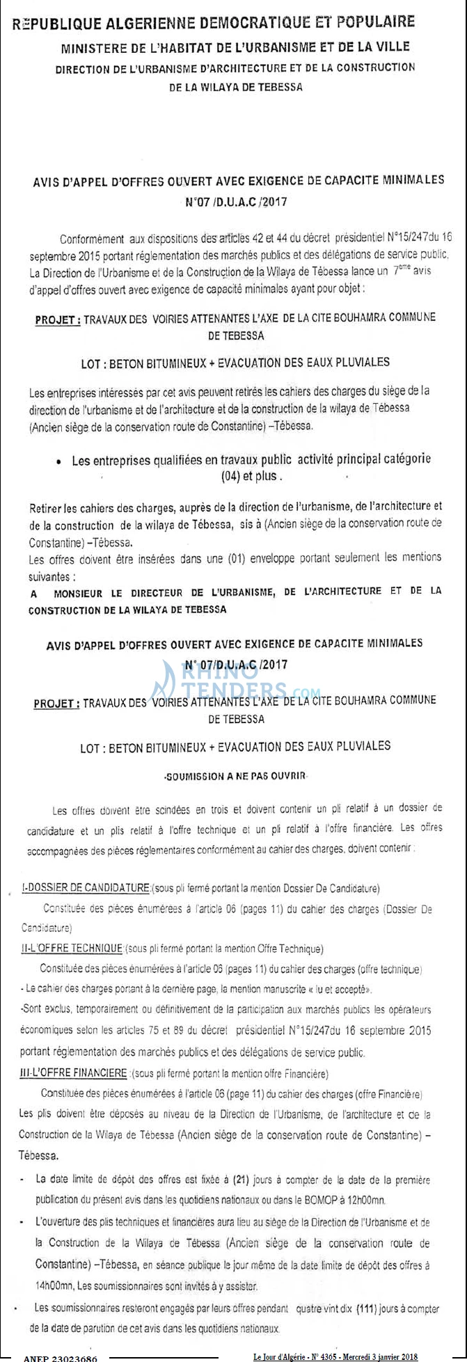 Le Jour d'Algérie