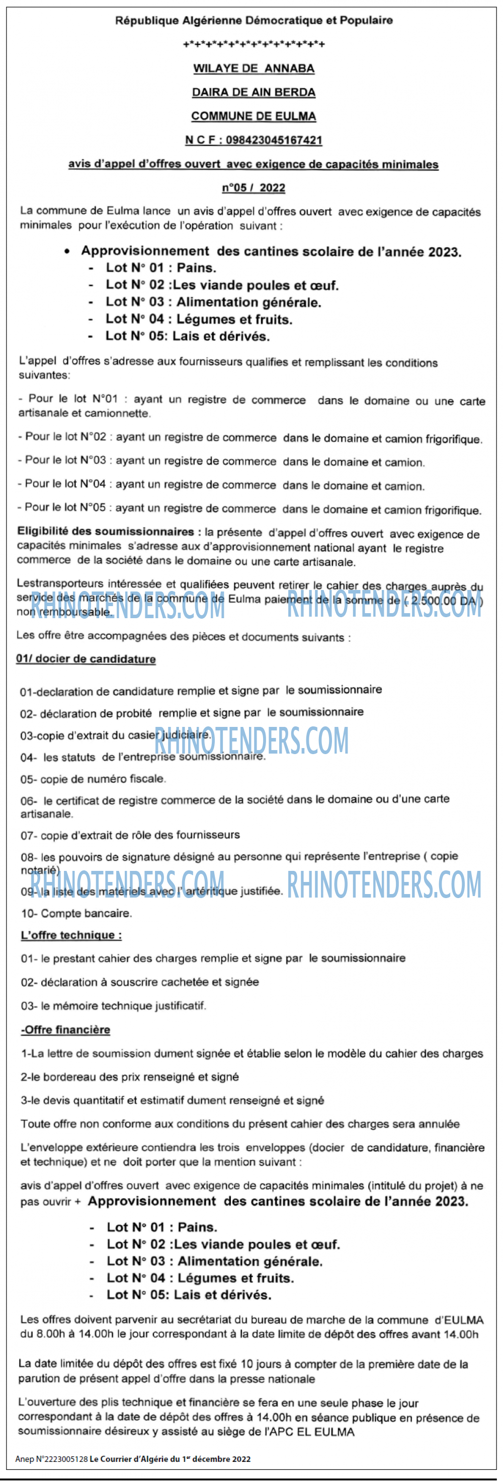 Le Courrier d'Algerie