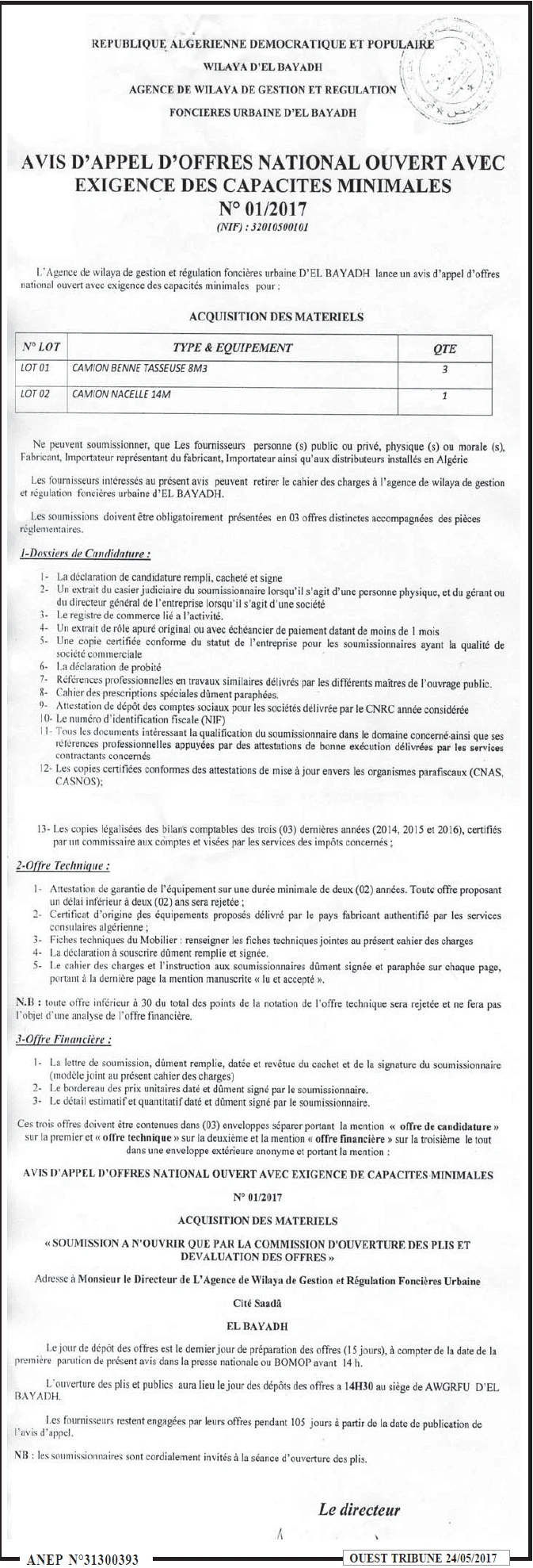 ouest TRIBUNE