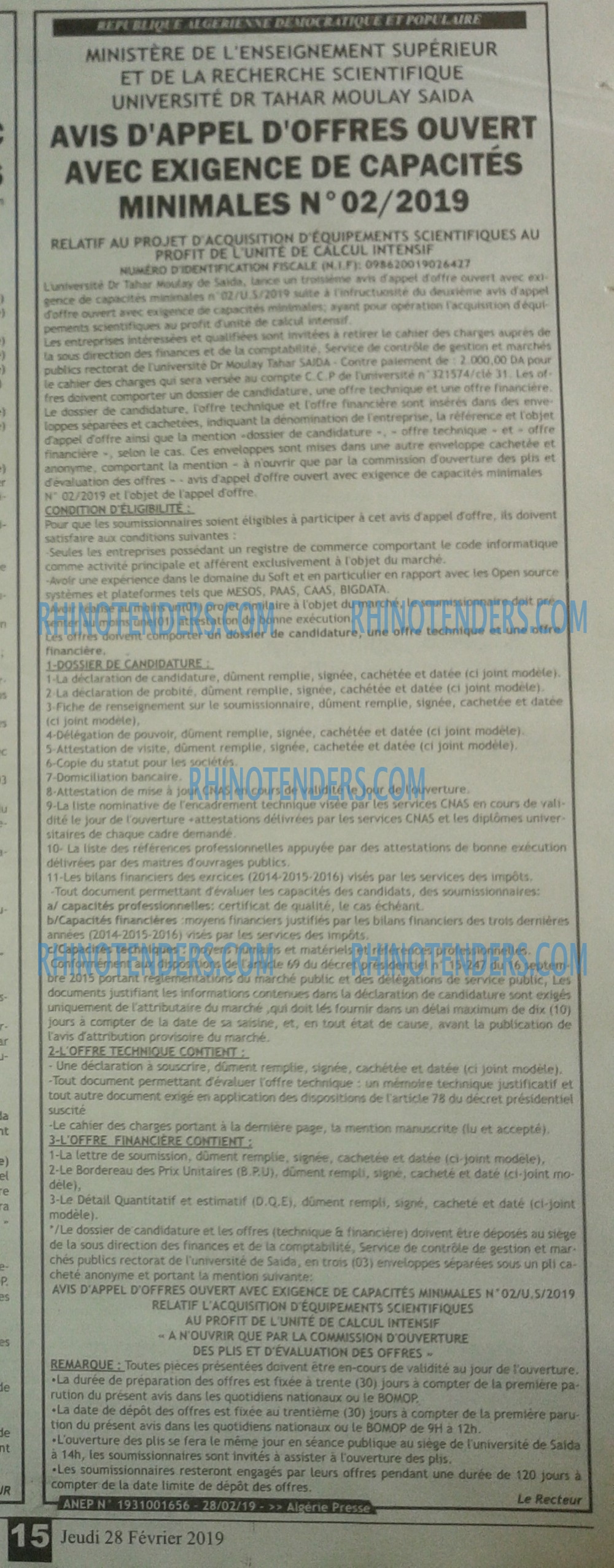 ALGERIE PRESSE