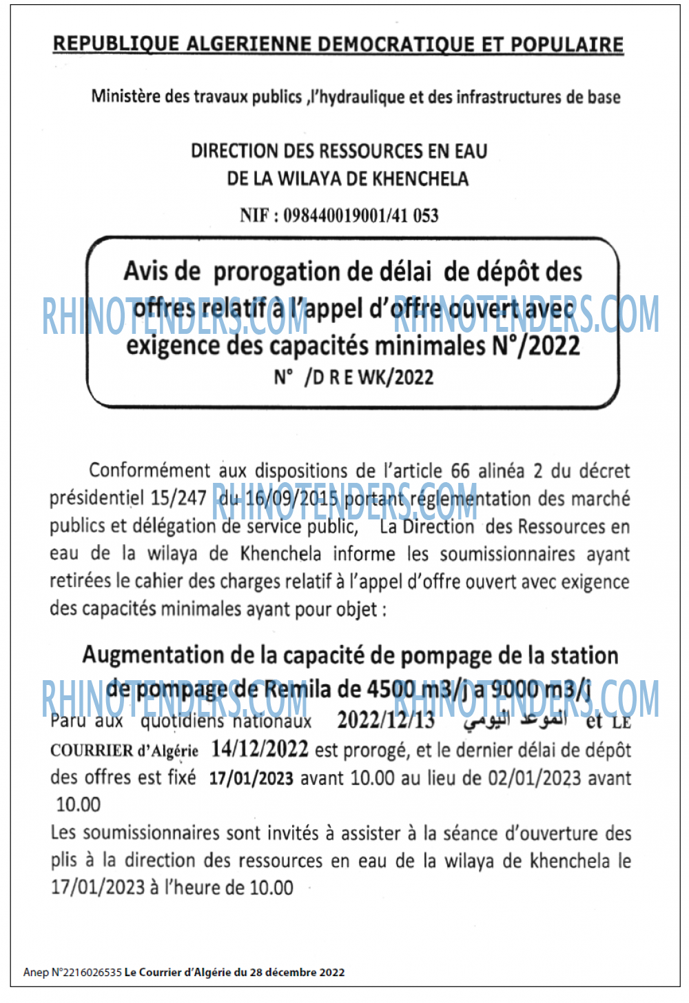 Le Courrier d'Algerie