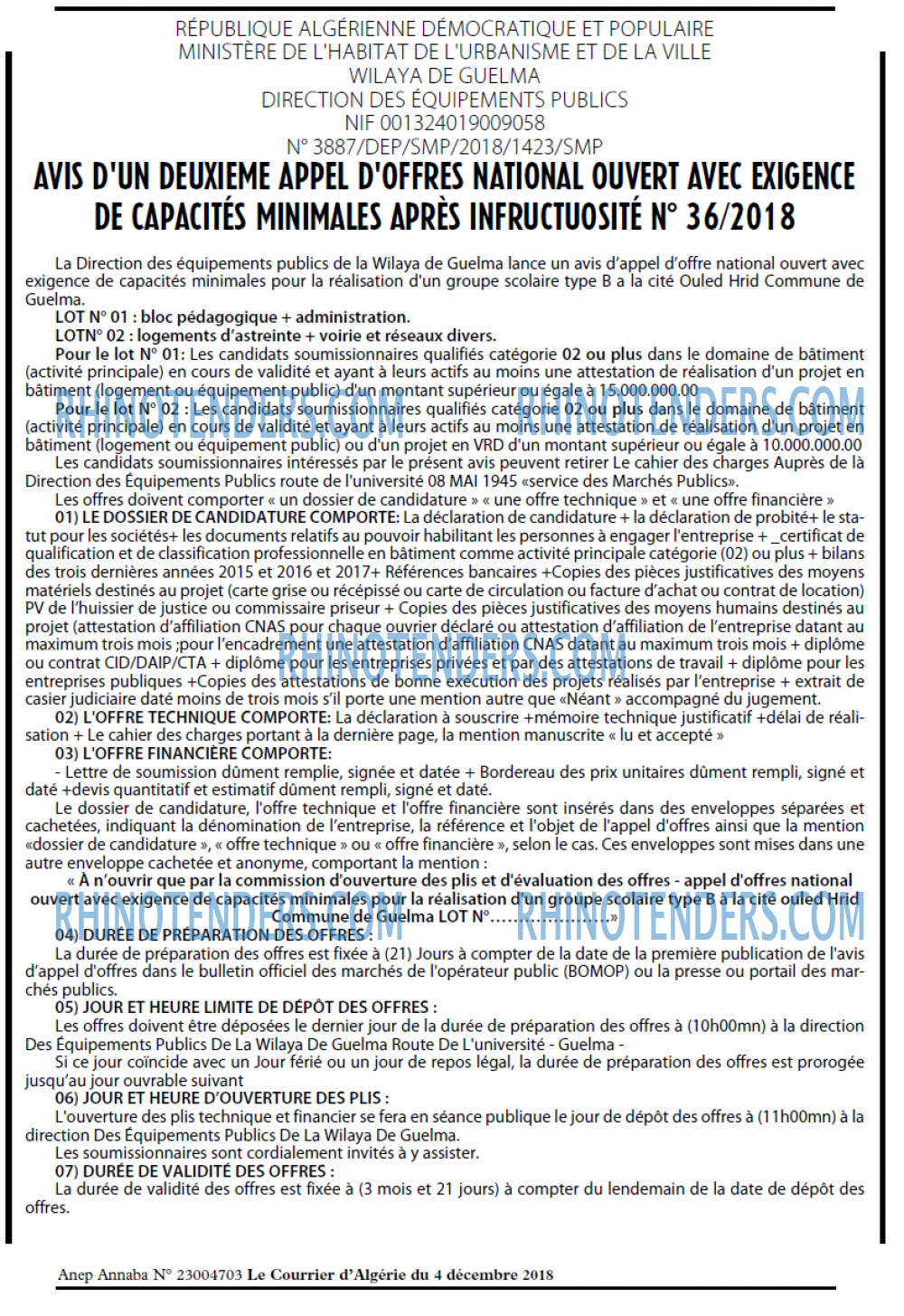 Le Courrier d'Algerie