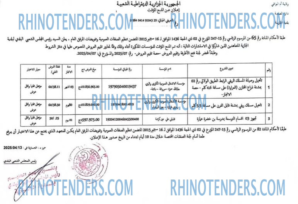 Rhinotenders